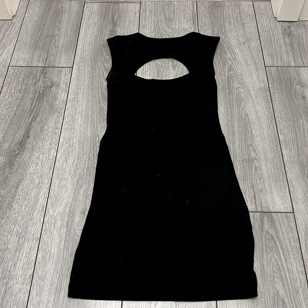 AMERICAN APPAREL Scoop neck black bodycon dress